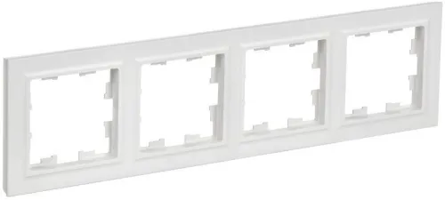 Рамка 4-м BRITE РУ-4-БрАБ арктич. бел. IEK BR-M42-K91