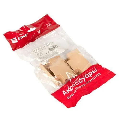 Угол T-образный 25х16 под свет. дерево Plast PROxima (уп.4шт) EKF tchl-25-16x4 фото 2