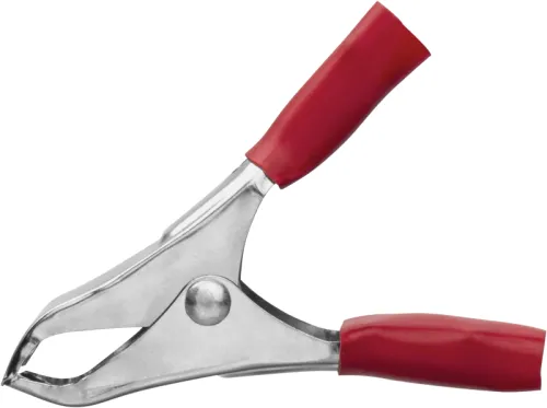 Зажим "крокодил" 10А 80 857 OAC-10A-50-R25 красн. ОНЛАЙТ 80857 фото 2