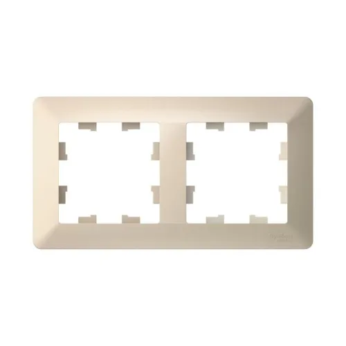 Рамка 2-м AtlasDesign Air беж./дым. бел. SE ATN220202 фото 2