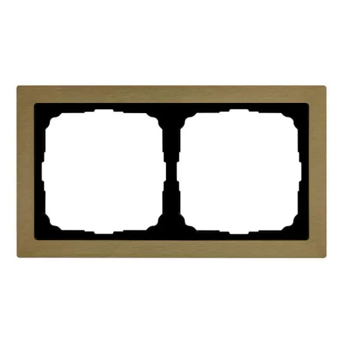 Рамка 2-м ArtGallery Pure метал. латунь SE GAL312202 фото 7