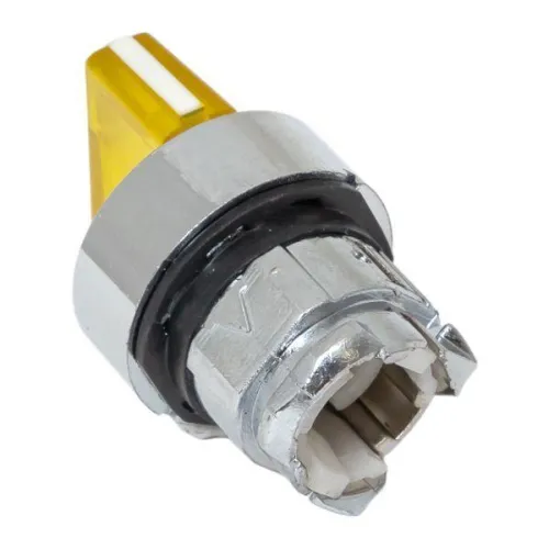 Механизм переключателя исполнительный ХB4 желт. на 2 положения возвратный без фиксации с подсветкой с короткой ручкой PROxima EKF XB4BD2L-Y фото 4