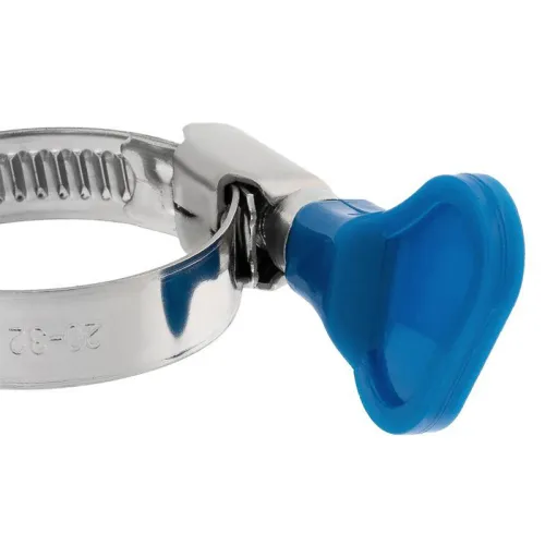 Хомут червячный 20-32/9-0.7мм с ключом нержавеющая сталь W2 (уп.50шт) Rexant 07-0720-1 фото 3