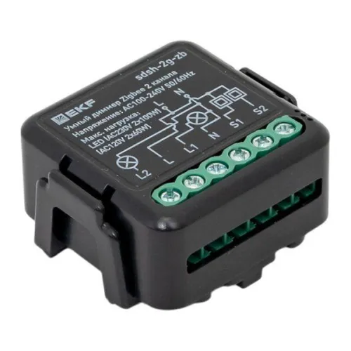 Диммер умный в подрозетник 2-канальный Zigbee Connect Select EKF sdsh-2g-zb фото 10