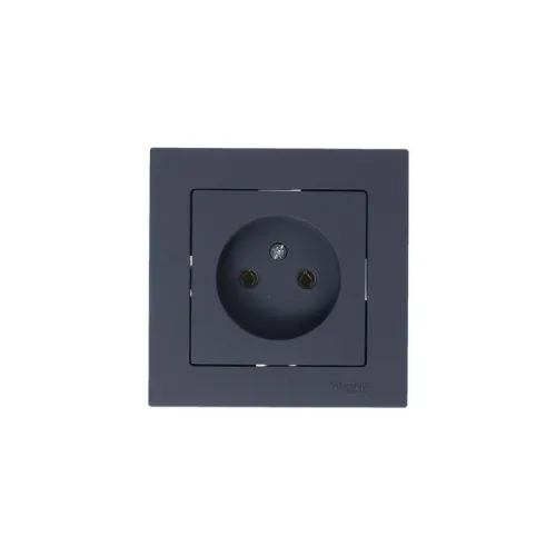 Розетка 1-м СП AtlasDesign 16А IP20 без заземл. без защ. шторок механизм грифель SE ATN000741 фото 4