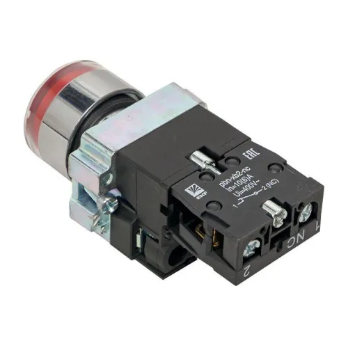 Кнопка BA42 с подсветкой 24В красн. NC PROxima EKF xb2-bw42-24 фото 3