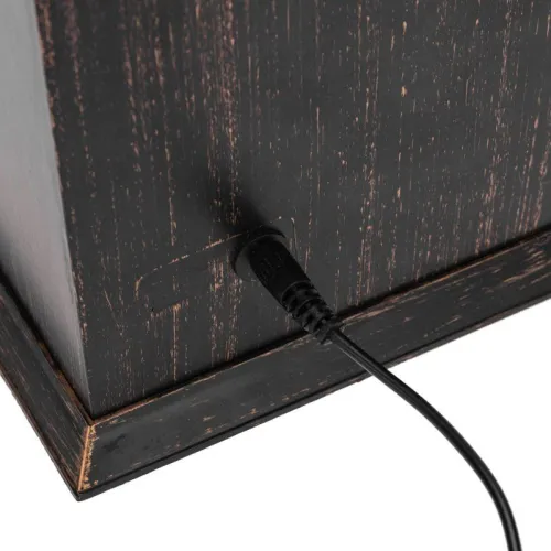 Камин светодиодный Рождество с эффектом живого огня 15х14х26см батарейки 2хС (не в комплекте) и USB бронзовый Neon-Night 511-027 фото 4