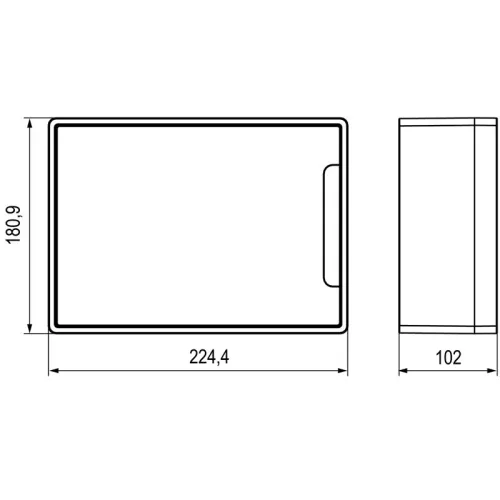 Щиток настенный Фрейм (FRAME) 8мод. с бел. дверцей с 2 шинами PEN на 6 и 8 отверст. бел. DKC F08W1WW фото 4