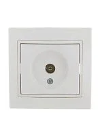 Розетка телевизионная оконечная TV СП Mira бел./бел. LEZARD 701-0202-130