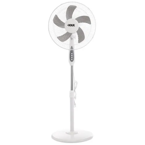 Вентилятор напольный 40Вт 5 лопастей подставка круглая механическое управление бел./син. DUX 60-0212 фото 5