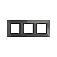 Рамка 3-м 6мод. Avanti метал. темн. сер. DKC 4403856