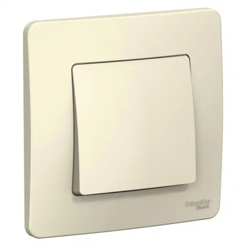 Выключатель 1-кл. СП Blanca 6А IP20 (сх. 1) 250В молочн. SE BLNVS006102
