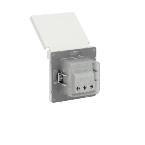 Розетка силовая KANT IP44 2P+E защ. шторки с крышкой бел. песок DKC 7010013 фото 5