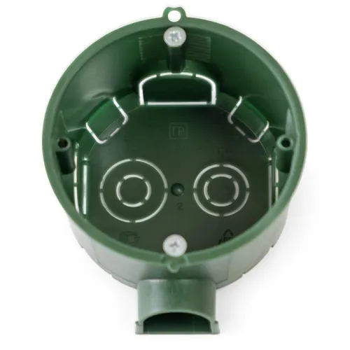 Коробка установочная безгалогенная (HF) 68х45 с саморезами и крышкой Промрукав 80-0560СКм фото 2