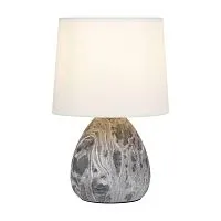 Лампа настольная Damaris 7037-501 1хE14 40Вт керамика черно-бел. с абажуром Rivoli Б0053456