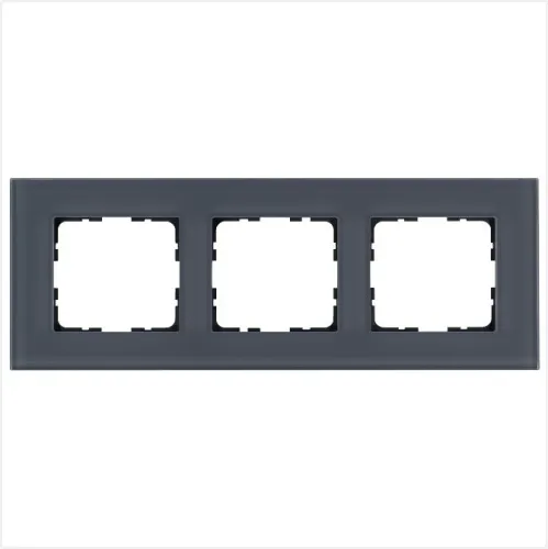 Рамка 3-м G-Glass стекло маренго Jasmart G1003GC