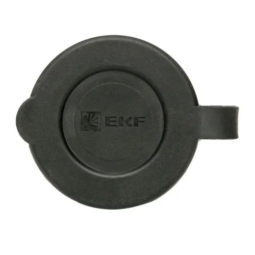 Розетка переносная 16А IP44 230В 2P+PE с защ. крышкой каучук Basic EKF RPS-012-16-230-44 фото 3