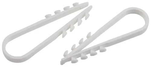 Дюбель-хомут 5-10мм для круглого кабеля NO-224-222 бел. (уп.100шт) ЭраБ0066284