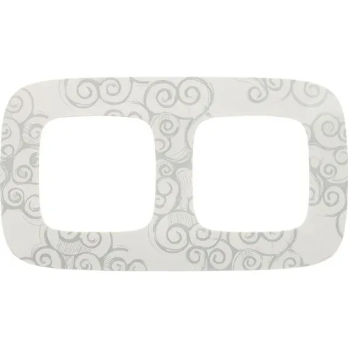 Рамка 2-м Valena Allure универсальная нарцисс хром Leg 754342 фото 3