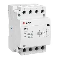 Контактор модульный КМ 16А 4NО (3 мод.) EKF km-3-16-40