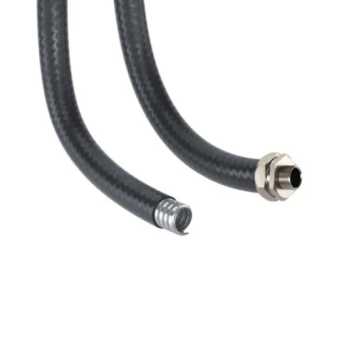 Металлорукав DN 10мм в полиуретановой оболочке Dвн. 10.0мм Dнар. 15.0мм черн. (уп.50м) DKC 607PU10N фото 2