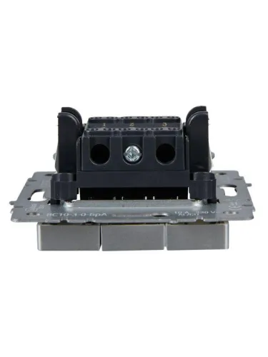 Выключатель 3-кл. СП BRITE ВС10-3-0-БрА 10А механизм алюм. IEK BR-V30-0-10-K47 фото 4