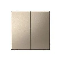 Выключатель кнопочный 2-кл. ArtGallery (сх. 2) 10А механизм шампань SE GAL000517