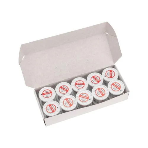 Припой ПОСу 95-5 100г d1мм (олово 95% сурьма 5%) бессвинцовый ГОСТ 21931-76 катушка Rexant 09-3511 фото 4