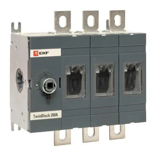 Рубильник 3п 200А без рукоятки управления TwinBlock PROxima EKF tb-s-200-3p фото 2