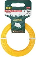 Леска для садовых триммеров "Звездочка" 2.0ммх15м FIT 77979