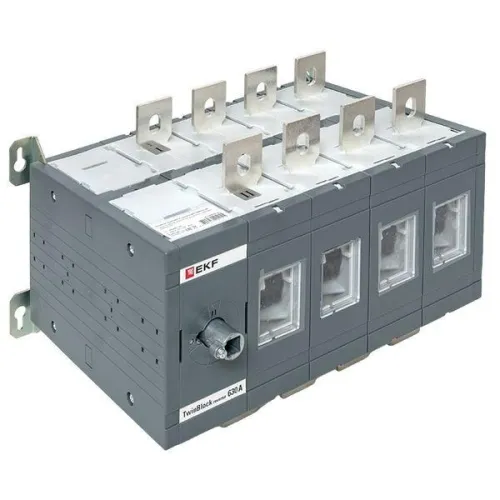 Рубильник 4п 630А реверсивный без рукоятки управления TwinBlock EKF tb-s-630-4p-rev фото 5