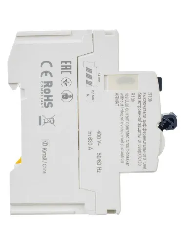 Выключатель дифференциального тока (УЗО) 4п 63А 300мА тип A ВДТ R10N ARMAT IEK AR-R10N-4-063A300 фото 7