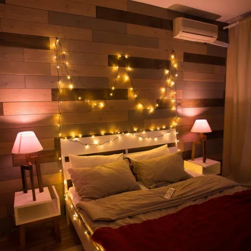 Гирлянда светодиодная "Твинкл Лайт" 20м 160LED тепл. бел. 10Вт 220-240В IP20 с контроллером 8 режимов провод ПВХ темн. зел. Neon-Night 303-116 фото 5