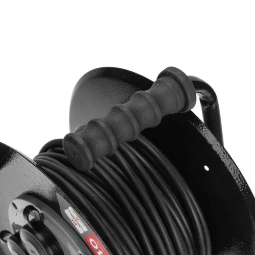 Удлинитель на метал. катушке 4х40 с заземл. IP44 КГ 3х1.5 c защ. крышкой Rexant 13-5012 фото 7