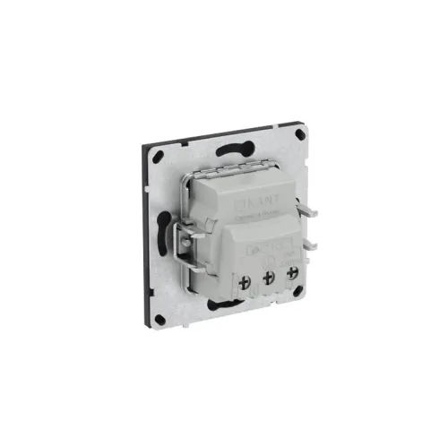Розетка силовая KANT 2P+E защ. шторки черн. уголь DKC 7012003 фото 7