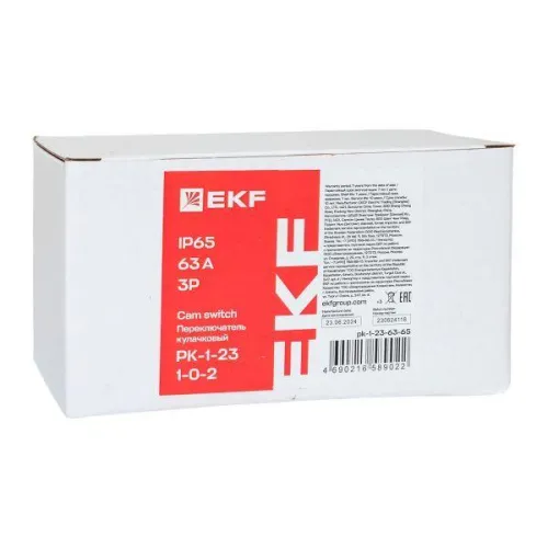 Переключатель кулачковый ПК-1-23 3п 63А "1-0-2" IP65 EKF pk-1-23-63-65 фото 3