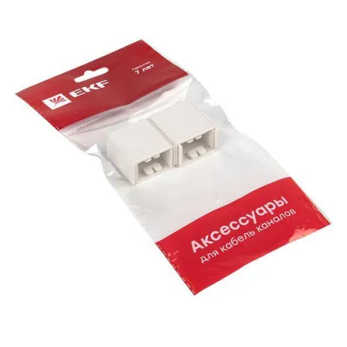 Соединитель на стык 25х16 бел. Plast PROxima (уп.4шт) EKF conw-25-16x4 фото 6