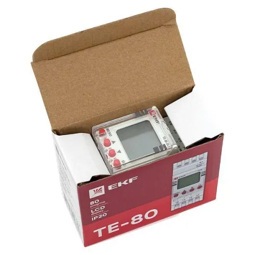 Таймер электронный двухканальный ТЭ-80 24-230В EKF te-80-24-2 фото 2