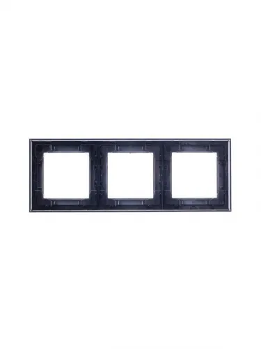 Рамка Levit 3п антрацит/дым. черн. ABB 2CHH015030A6063 фото 4