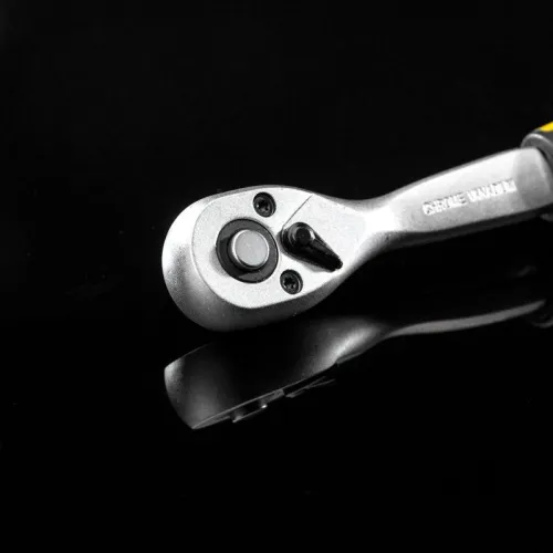 Ключ-трещотка для торцовых головок 1/4 СrV 72 зубца Kranz KR-12-8403 фото 7