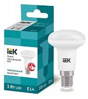 Лампа светодиодная Eco 3Вт R39 4000К нейтр. бел. E14 270лм 230-240В IEK LLE-R39-3-230-40-E14