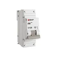 Выключатель автоматический модульный 1п C 125А 10кА ВА 47-100M электромагнит. расцеп. PROxima EKF mcb47100m-1-125C-pro