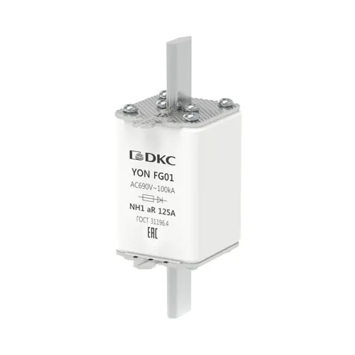 Предохранитель YON ножевого типа FG1 125А 690В хар-ка aR DKC 1FG01-0125-690V-AR