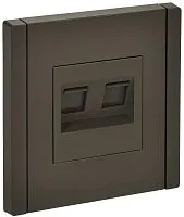 Розетка компьютерная 2-м RJ45 кат.6 FORTE&PIANO FP334 сер. IEK FP-K20-2-K03