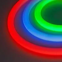 Лента светодиодная MOONLIGHT-BLACK-SIDE-G280-D25mm 24V RGB 360deg 14.4Вт/м IP65 wire x1 боков. вывод кабеля Arlight 047041