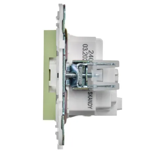 Розетка SKANDY 16А с заземл. защ. шторки SK-R04G мятный IEK SK-R14-16-K06 фото 2