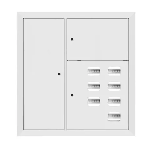 Щит этажный 7кв. слаботочка слева RAL9003 (1000х950х160) PROxima EKF mb29-v-7z-ral9003