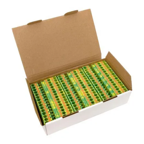 Колодка клеммная пружинная 6 Push-in 3 вывода земля EKF PIT-6-3-pe фото 2