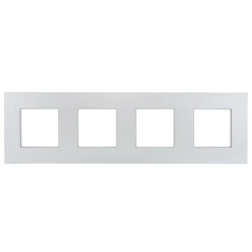 Рамка 4-м SKANDY SK-F34S металл серебр. IEK SK-M42-M-K23 фото 2