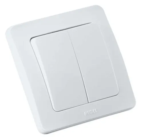 Выключатель 2-кл. СП Мастер 10А IP20 250В бел. HEGEL ВС10-351